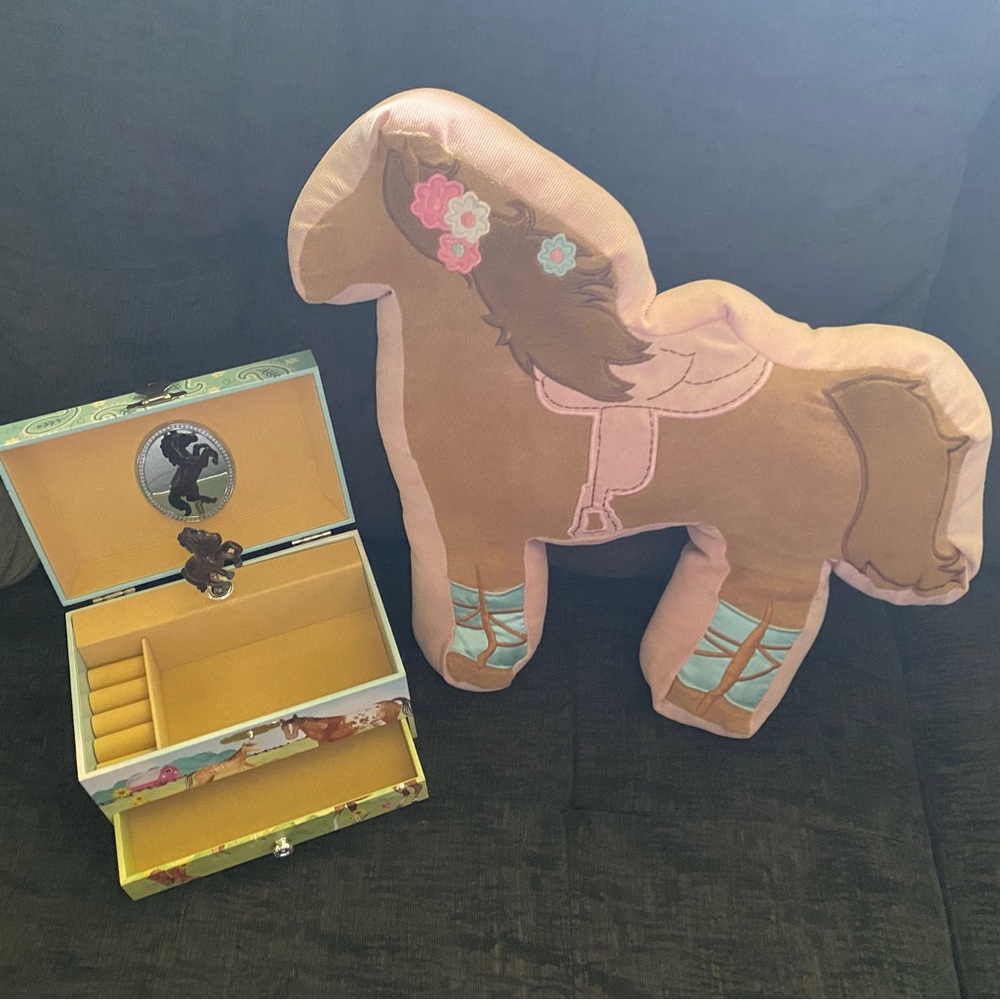 Horse Girl Pillow/jewelry box Decor